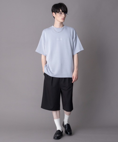 BROWNY(ブラウニー)の「BROWNY/【26年春夏新作】カラーステッチワンポイントT(Tシャツ/カットソー・メンズ・ブラック/サックスブルー/ホワイト・MEDIUM/LARGE)」の20枚目の写真