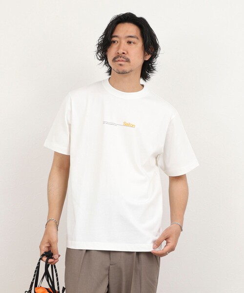 NOLLEY’S(ノーリーズ)の「《大人に似合う》メッセージプリントTシャツ 26SS(Tシャツ/カットソー・メンズ・ライトグレー/ホワイト/サックスブルー・XL/L/M/S)」の8枚目の写真