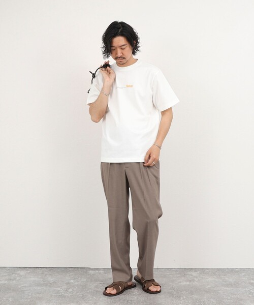 NOLLEY’S(ノーリーズ)の「《大人に似合う》メッセージプリントTシャツ 26SS(Tシャツ/カットソー・メンズ・ライトグレー/ホワイト/サックスブルー・XL/L/M/S)」の12枚目の写真