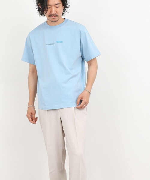 NOLLEY’S(ノーリーズ)の「《大人に似合う》メッセージプリントTシャツ 26SS(Tシャツ/カットソー・メンズ・ライトグレー/ホワイト/サックスブルー・XL/L/M/S)」の16枚目の写真