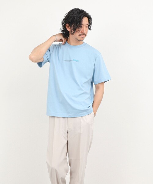 NOLLEY’S(ノーリーズ)の「《大人に似合う》メッセージプリントTシャツ 26SS(Tシャツ/カットソー・メンズ・ライトグレー/ホワイト/サックスブルー・XL/L/M/S)」の18枚目の写真
