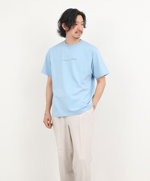 NOLLEY’S(ノーリーズ)の「《大人に似合う》メッセージプリントTシャツ 26SS(Tシャツ/カットソー・メンズ・ライトグレー/ホワイト/サックスブルー・XL/L/M/S)」の19枚目の写真