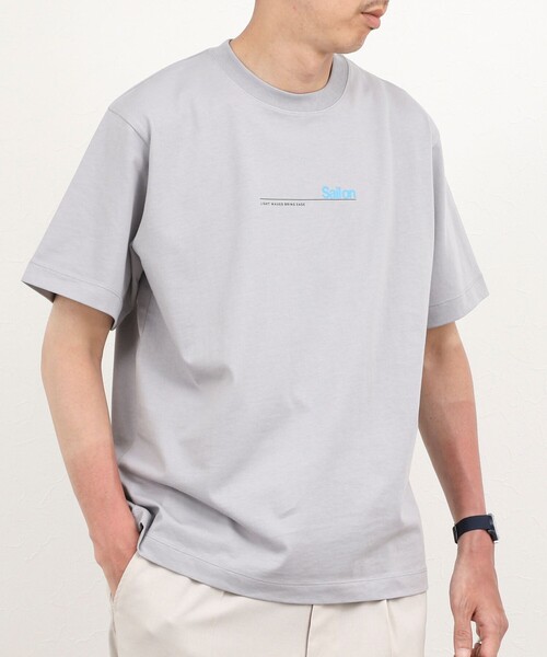 NOLLEY’S(ノーリーズ)の「《大人に似合う》メッセージプリントTシャツ 26SS(Tシャツ/カットソー・メンズ・ライトグレー/ホワイト/サックスブルー・XL/L/M/S)」の22枚目の写真