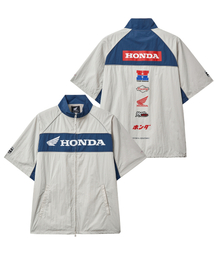 PHYPS MOTORCYCLE（フィップスモーターサイクル）の「Nylon Motorcycle Zip-Up White（ナイロンジャケット）」