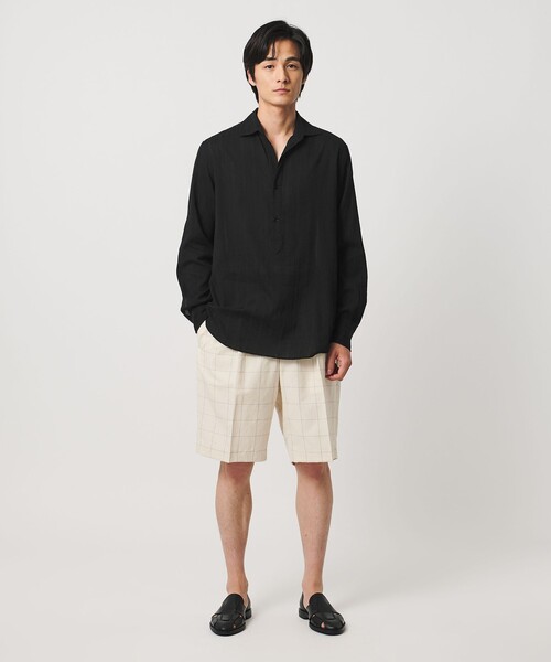 UNITED ARROWS(ユナイテッドアローズ)の「コードストライプ プルオーバー シャツ(シャツ/ブラウス・メンズ・ブラック/ベージュ・M/L/XL/S)」の18枚目の写真