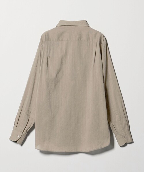 UNITED ARROWS(ユナイテッドアローズ)の「コードストライプ プルオーバー シャツ(シャツ/ブラウス・メンズ・ブラック/ベージュ・M/L/XL/S)」の6枚目の写真