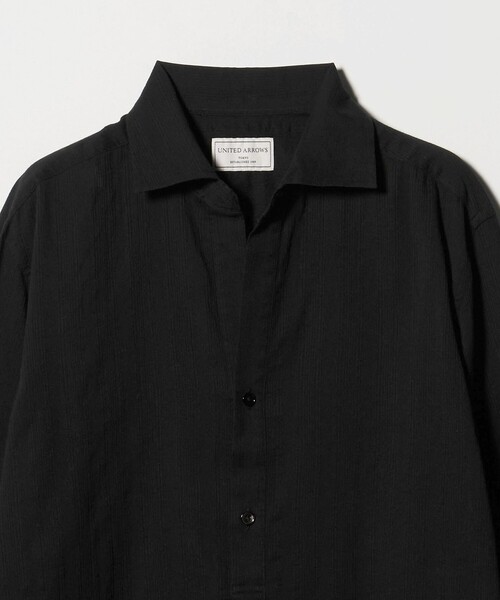 UNITED ARROWS(ユナイテッドアローズ)の「コードストライプ プルオーバー シャツ(シャツ/ブラウス・メンズ・ブラック/ベージュ・M/L/XL/S)」の11枚目の写真