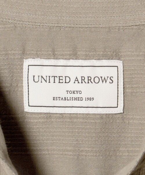 UNITED ARROWS(ユナイテッドアローズ)の「コードストライプ プルオーバー シャツ(シャツ/ブラウス・メンズ・ブラック/ベージュ・M/L/XL/S)」の13枚目の写真