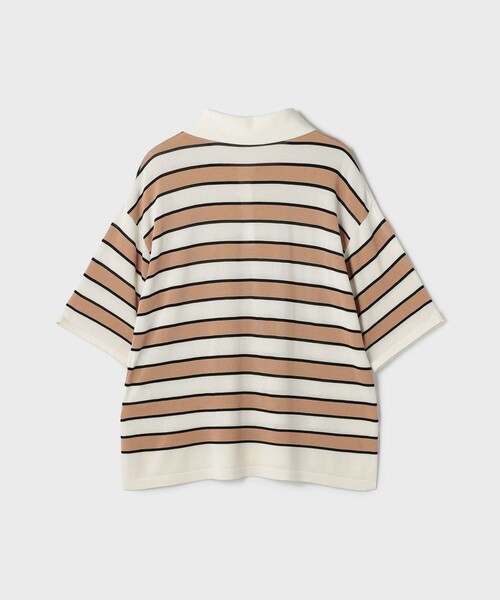 GRACE CLASS（グレースクラス）の「ボーダーニットトップ（Tシャツ/カットソー・レディース・ブラック/キャメル・36）」の12枚目の写真