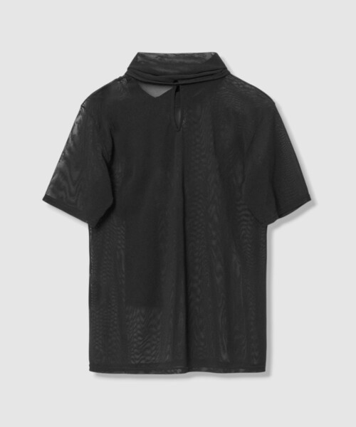 LOULOU WILLOUGHBY(ルルウィルビー)の「【LOULOU WILLOUGHBY】ボウタイツキチュールトップス(Tシャツ/カットソー・レディース・ボルドー/オフホワイト/ブラック・2)」の8枚目の写真