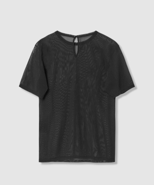 LOULOU WILLOUGHBY(ルルウィルビー)の「【LOULOU WILLOUGHBY】ボウタイツキチュールトップス(Tシャツ/カットソー・レディース・ボルドー/オフホワイト/ブラック・2)」の10枚目の写真