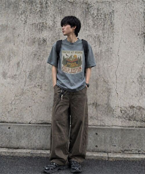 LENGAGEMENT(ランガージュマン)の「Hell-Raising Salt Wash Crop Short Sleeve T-Shirt (Red)(Tシャツ/カットソー・レディース・レッド・1/2)」の14枚目の写真