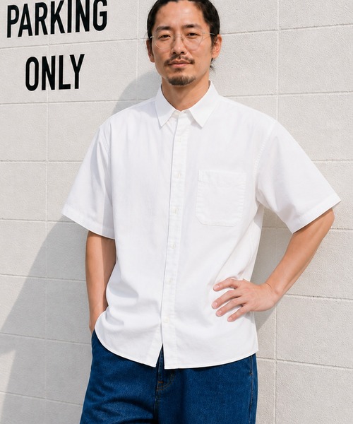 ZIP FIVE(ジップファイブ)の「無地&ストライプ オックスフォード 半袖シャツ(シャツ/ブラウス・メンズ・ブルー系/ブルー/ホワイト/グレー系・LARGE/X-LARGE/MEDIUM)」の19枚目の写真