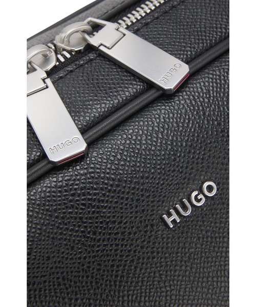 HUGO(ヒューゴ)の「ホールドオール シルバートーン メタルパーツ(ボストンバッグ・メンズ・ブラック・ONESIZE)」の4枚目の写真