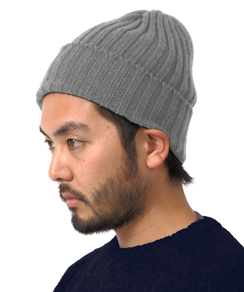 BEAMS PLUS（ビームスプラス）の「BEAMS PLUS / ウールワッチキャップ（ニットキャップ/ビーニー・メンズ・グレー/ブラック/オレンジ/オリーブ/ネイビー/ワイン/ナチュラル・FREE）」の3枚目の写真