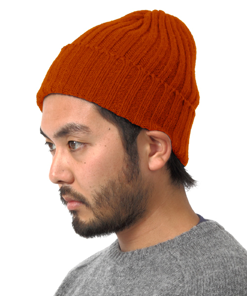 BEAMS PLUS（ビームスプラス）の「BEAMS PLUS / ウールワッチキャップ（ニットキャップ/ビーニー・メンズ・グレー/ブラック/オレンジ/オリーブ/ネイビー/ワイン/ナチュラル・FREE）」の7枚目の写真