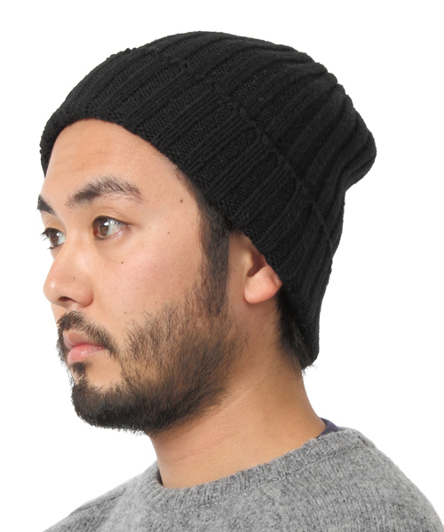BEAMS PLUS（ビームスプラス）の「BEAMS PLUS / ウールワッチキャップ（ニットキャップ/ビーニー・メンズ・グレー/ブラック/オレンジ/オリーブ/ネイビー/ワイン/ナチュラル・FREE）」の2枚目の写真