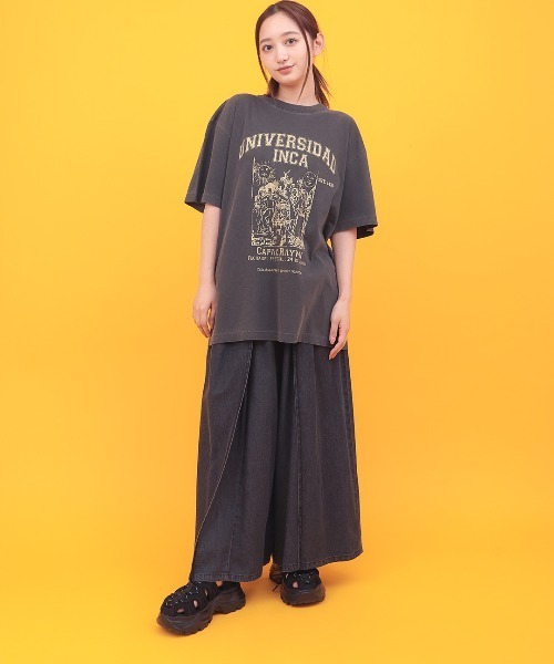 チチカカ（チチカカ）の「Orale! インカユニバーシティカパックＴシャツ（Tシャツ/カットソー・レディース・ブラック/レッド/イエロー・FREE）」の4枚目の写真