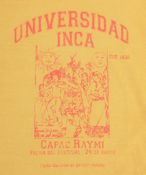 チチカカ（チチカカ）の「Orale! インカユニバーシティカパックＴシャツ（Tシャツ/カットソー・レディース・ブラック/レッド/イエロー・FREE）」の15枚目の写真