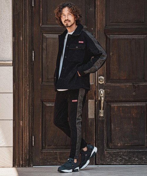 felkod(フィルコッド)の「mj11646- Synthetic Leather×Fleece-Back Corduroy CPO Jacket コーデュロイCPOジャケット(F26A130)(その他アウター・メンズ・グレイッシュベージュ/ブラック・S/M/L)」の22枚目の写真