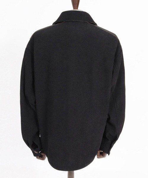 felkod(フィルコッド)の「mj11646- Synthetic Leather×Fleece-Back Corduroy CPO Jacket コーデュロイCPOジャケット(F26A130)(その他アウター・メンズ・グレイッシュベージュ/ブラック・S/M/L)」の9枚目の写真
