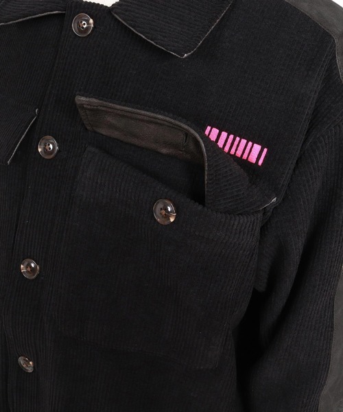 felkod(フィルコッド)の「mj11646- Synthetic Leather×Fleece-Back Corduroy CPO Jacket コーデュロイCPOジャケット(F26A130)(その他アウター・メンズ・グレイッシュベージュ/ブラック・S/M/L)」の16枚目の写真