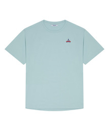 Lettering Logo T Shirt Sky Blue