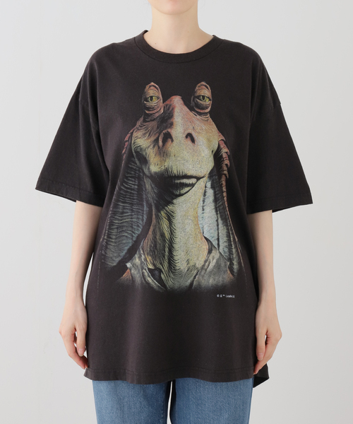 VARIEGATOR(ヴァリゲイター)の「VARIEGATOR / ヴァリゲイター Jar Jar Binks /Tee(Tシャツ/カットソー・レディース・ブラック・LARGE/MEDIUM)」の6枚目の写真