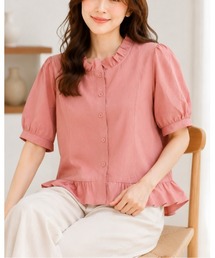 パフスリーブ」に該当するシャツ/ブラウス（ピンク/桃色系
