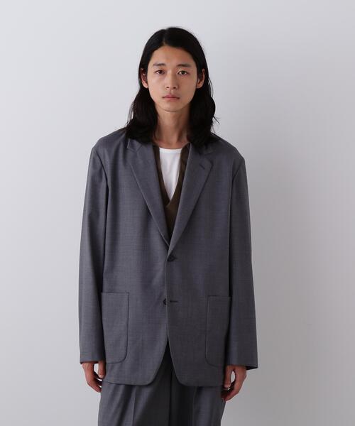 YLEVE（イレーヴ）の「YLEVE / SUPER120'S CHAMBRAY WOOL JACKET（テーラードジャケット・メンズ・グレー・5/4）」の3枚目の写真