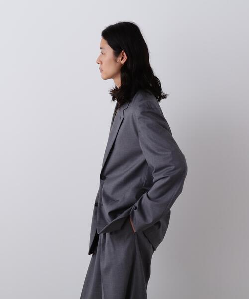 YLEVE（イレーヴ）の「YLEVE / SUPER120'S CHAMBRAY WOOL JACKET（テーラードジャケット・メンズ・グレー・5/4）」の4枚目の写真