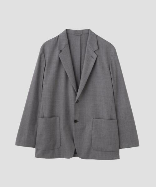 YLEVE（イレーヴ）の「YLEVE / SUPER120'S CHAMBRAY WOOL JACKET（テーラードジャケット・メンズ・グレー・5/4）」の7枚目の写真