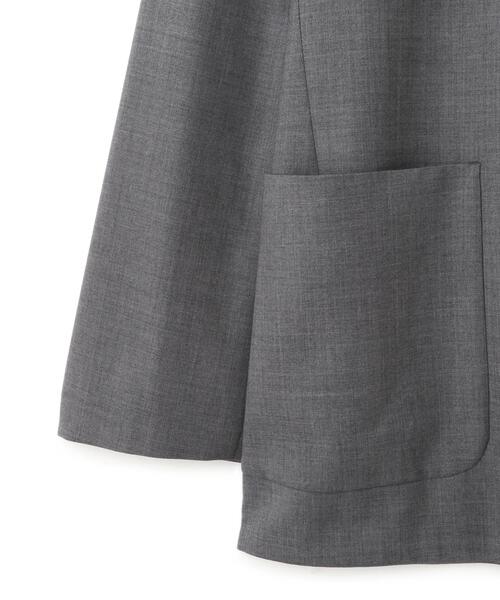 YLEVE（イレーヴ）の「YLEVE / SUPER120'S CHAMBRAY WOOL JACKET（テーラードジャケット・メンズ・グレー・5/4）」の10枚目の写真