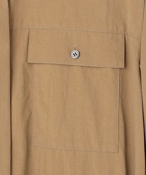 23区 S（ニジュウサンクチイサイサイズ）の「レーヨンタイプライター シャツ ワンピース（シャツワンピース・レディース・ネイビー系/ダークブラウン系/黄土色系・32）」の18枚目の写真