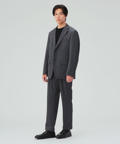 BEAMS HEART(ビームスハート)の「裏起毛 テーラード ジャケット(セットアップ対応)(テーラードジャケット・メンズ・ブラック/チャコールグレー・X-LARGE/LARGE/MEDIUM/SMALL)」の4枚目の写真