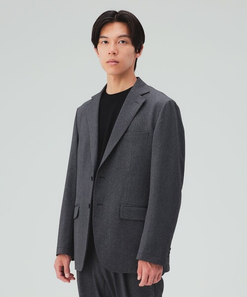 BEAMS HEART(ビームスハート)の「裏起毛 テーラード ジャケット(セットアップ対応)(テーラードジャケット・メンズ・ブラック/チャコールグレー・X-LARGE/LARGE/MEDIUM/SMALL)」の5枚目の写真