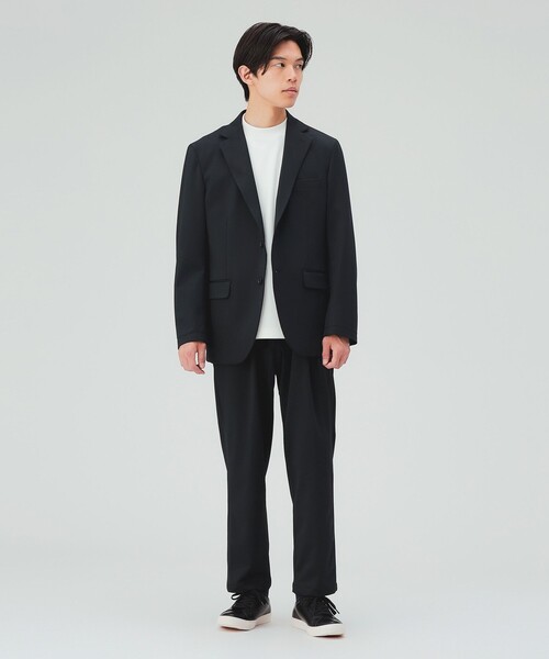 BEAMS HEART(ビームスハート)の「裏起毛 テーラード ジャケット(セットアップ対応)(テーラードジャケット・メンズ・ブラック/チャコールグレー・X-LARGE/LARGE/MEDIUM/SMALL)」の6枚目の写真