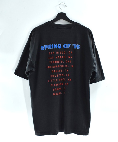 VINTAGE(ヴィンテージ)の「【USED】90’s All Sports “BILLY JOEL & ELTON JOHN/ SPRING OF '95“ バンドTシャツ USA製(Tシャツ/カットソー・メンズ・ブラック・X-LARGE)」の8枚目の写真