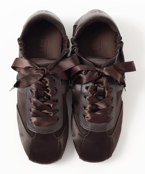 BEAMS HEART(ビームスハート)の「サテン スニーカー(スニーカー・レディース・ブラック/ブラウン・23.0cm/24.0cm/25.0cm)」の9枚目の写真