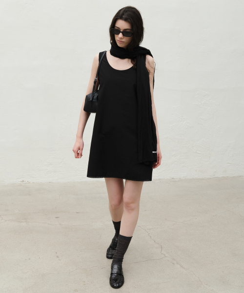 LEVAR(レバー)の「Lace Point Mini Dress - Black(ワンピース・レディース・その他・FREE)」の1枚目の写真