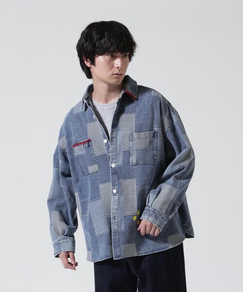 BEAVER(ビーバー)の「B omnivore/ビーオムニボー HANDSTITCH DENIM SHIRT 2(シャツ/ブラウス・メンズ・ブルー/ブラック・M/L)」の8枚目の写真
