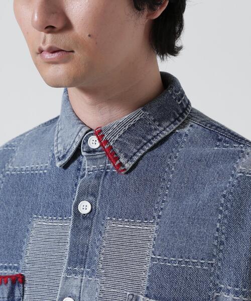 BEAVER(ビーバー)の「B omnivore/ビーオムニボー HANDSTITCH DENIM SHIRT 2(シャツ/ブラウス・メンズ・ブルー/ブラック・M/L)」の12枚目の写真