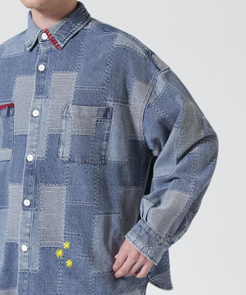 BEAVER(ビーバー)の「B omnivore/ビーオムニボー HANDSTITCH DENIM SHIRT 2(シャツ/ブラウス・メンズ・ブルー/ブラック・M/L)」の13枚目の写真