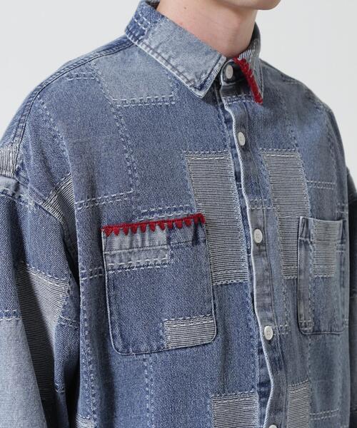BEAVER(ビーバー)の「B omnivore/ビーオムニボー HANDSTITCH DENIM SHIRT 2(シャツ/ブラウス・メンズ・ブルー/ブラック・M/L)」の14枚目の写真