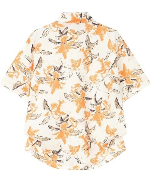FreeZone(フリーゾーン)の「フラワープリントオーバーサイズ半袖シャツ(Tシャツ/カットソー・メンズ・イエロー/ブルー・F)」の15枚目の写真