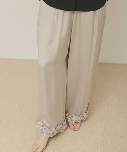 LAATO(ラート)の「frill frill pants(その他パンツ・レディース・ブラック/グレー系その他/ダークブラウン・FREE)」の19枚目の写真