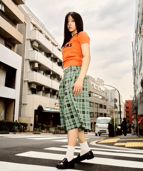 JOINT WORKS（ジョイントワークス）の「チェック バミューダショーツ / J UK CHECK BERMUDA SHORTS（その他パンツ・レディース・ピンク/グリーン・FREE）」の3枚目の写真