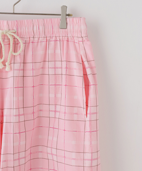JOINT WORKS（ジョイントワークス）の「チェック バミューダショーツ / J UK CHECK BERMUDA SHORTS（その他パンツ・レディース・ピンク/グリーン・FREE）」の12枚目の写真
