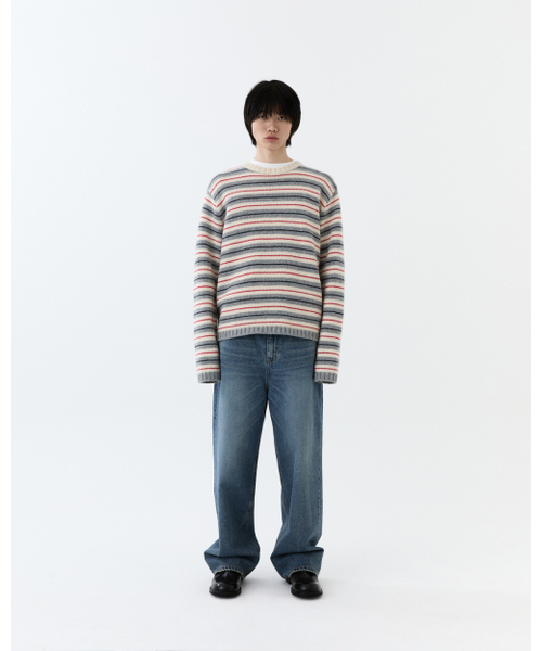 THEENDQUESTION(ジエンドクエスチョン)の「Dirty washed jeans / BLUE(デニムパンツ・レディース・その他・1/2/3)」の10枚目の写真