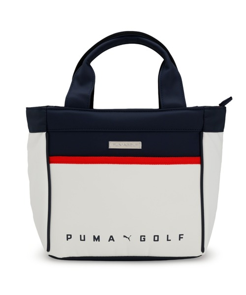 PUMA(プーマ)の「PUMA プーマ ユニセックス ゴルフ ベーシックロゴ ラウンド トートバッグ 7L(ボストンバッグ・メンズ・ホワイト/ブラック・フリー)」の2枚目の写真